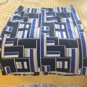NYC Black and Blue Patterned Skirt